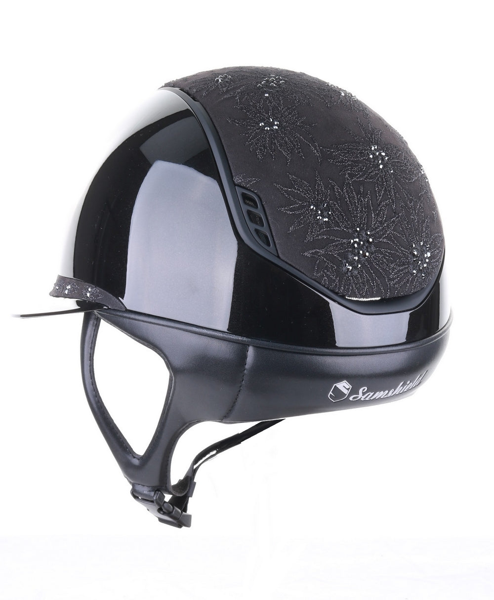 Samshield 2.0 Paardrijhelm Miss Shield Shadowglossy Spring Flower Zwart