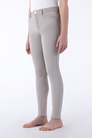 Equiline pantalon d'équitation garçon genoux grip Jhoank beige