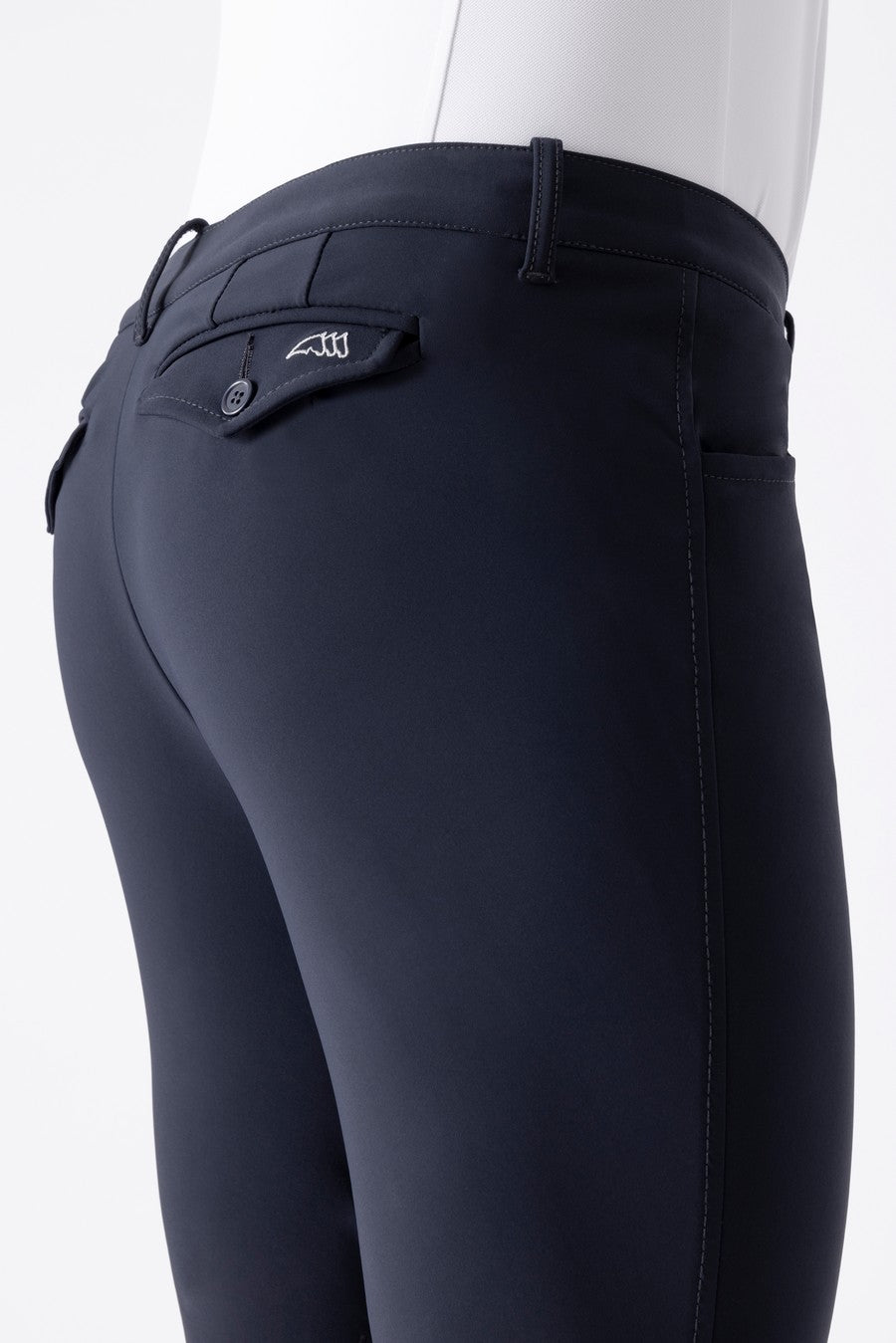 Equiline rijbroek heren knie grip Albertk blauw