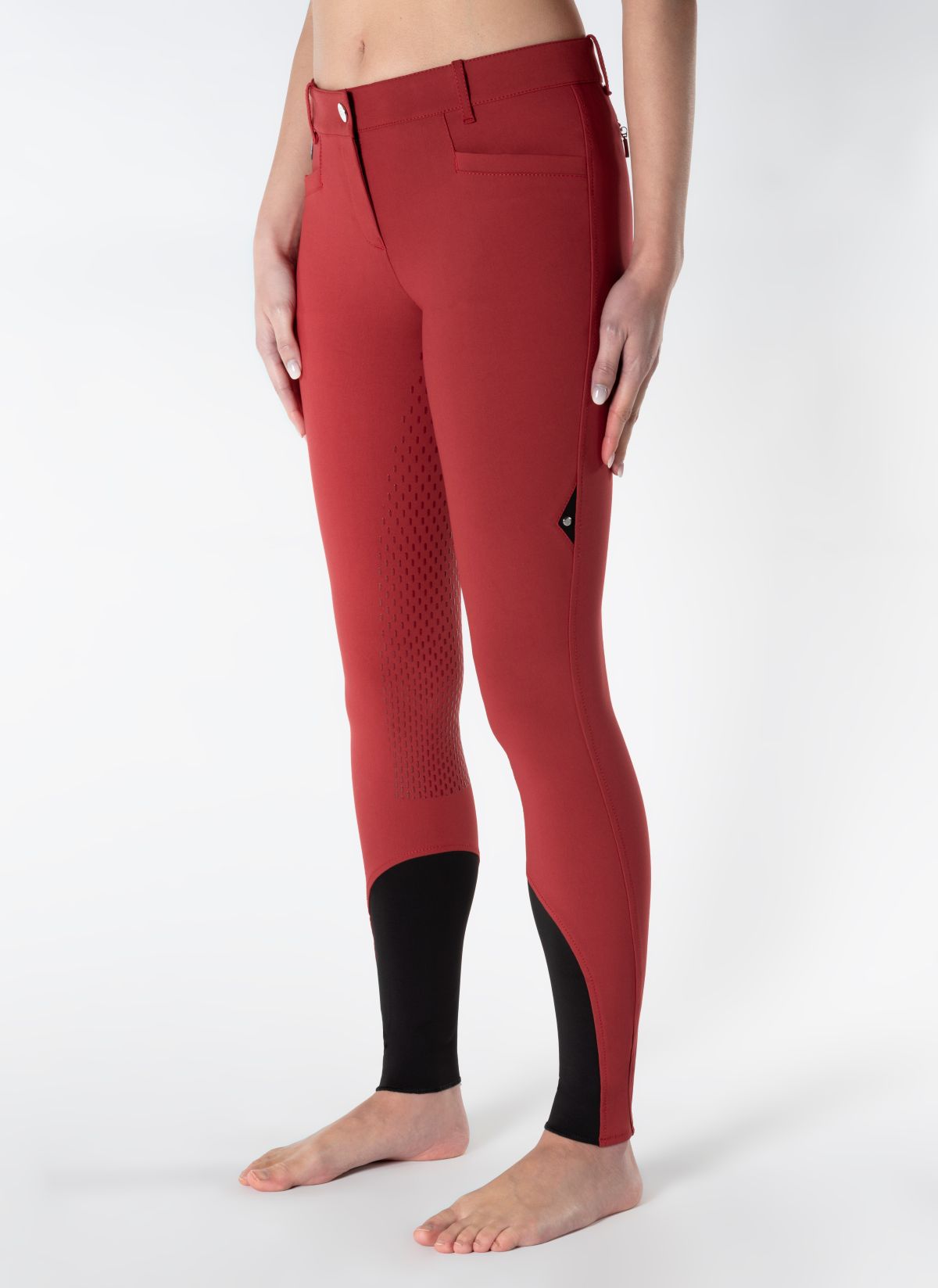 Equiline rijbroek dames full seat Eqcedar Rosso Scuro