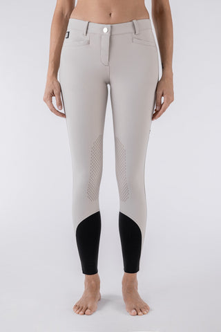 Equiline rijbroek dames knie grip Ash beige