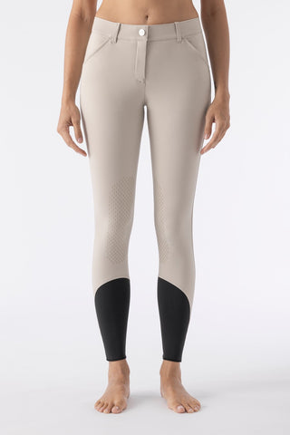 Equiline rijbroek dames knie grip Bice beige