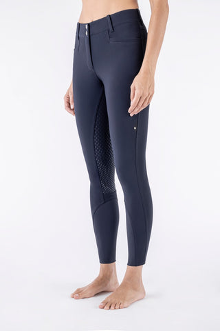 Equiline pantalon d'équitation femme full grip taille haute Adellek Bleu