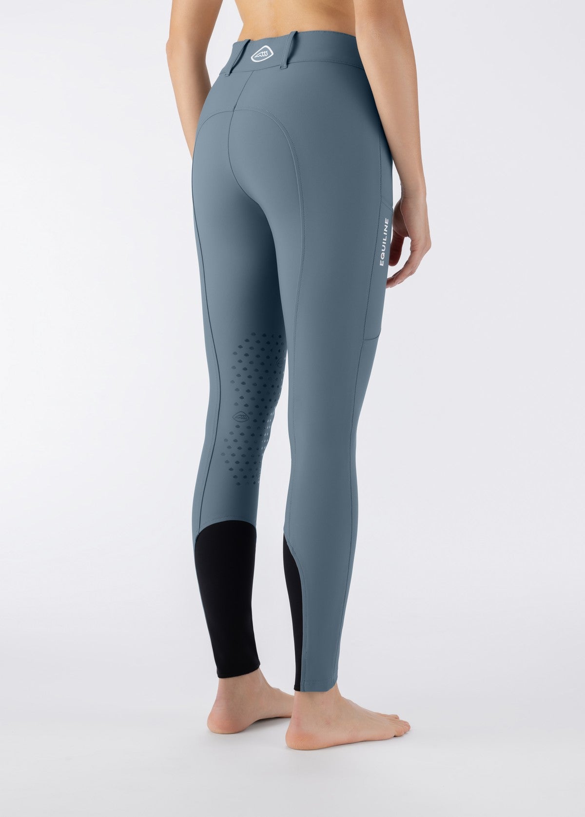 Equiline Rijbroek Dames Knie Grip Hoge Band Eqcusmakh Forest Green