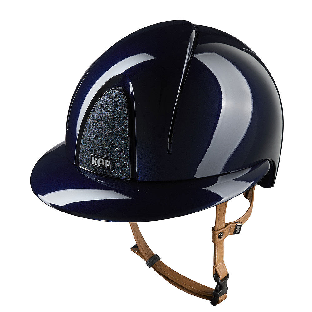 Kep Italia Paardrijhelm Smart Nova Polish Polo Klep Star Insert Beige Kinband Blauw