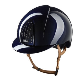 Kep Italia Paardrijhelm Smart Nova Polish Beige Kinband Blauw