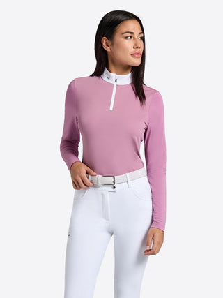 RG wedstrijdshirt Micro Perforated Jersey lange mouwen dames Roze