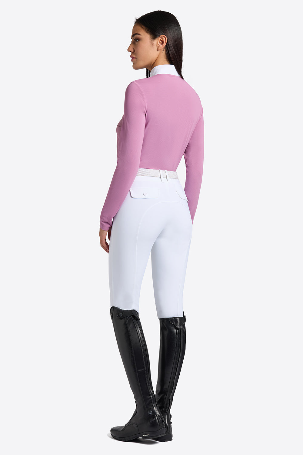 RG wedstrijdshirt Micro Perforated Jersey lange mouwen dames Roze