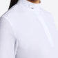 Shirt de compétition RG Jacquard manches longues femme Blanc