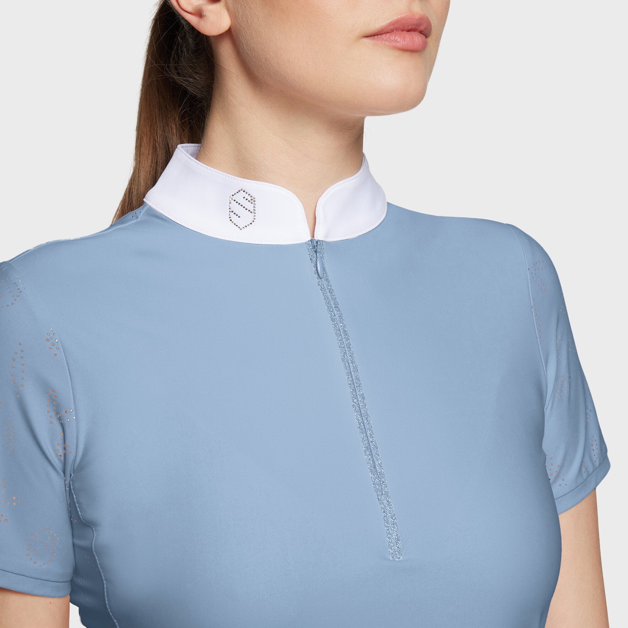 Samshield Wedstrijdshirt Korte Mouwen Dames Aloise Air Cashmere Blue