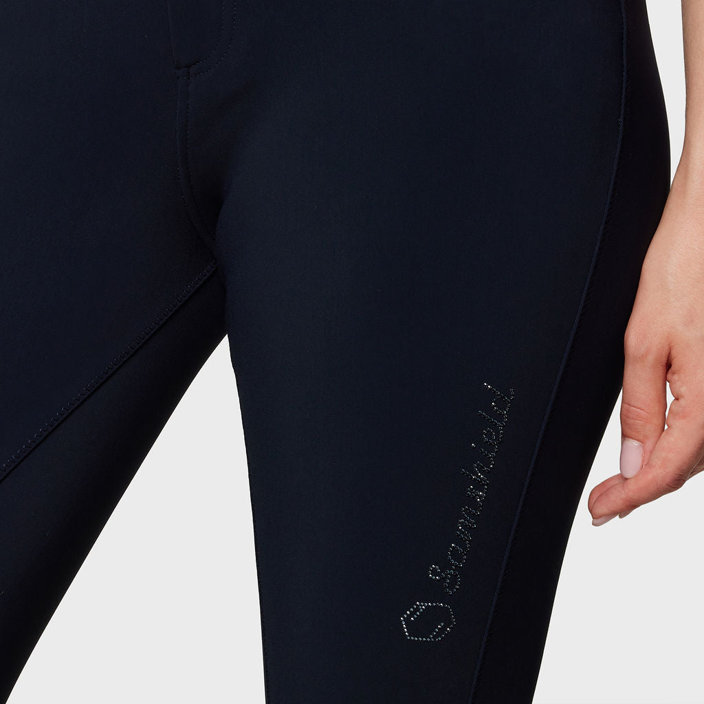 Samshield Rijbroek Knie Grip Dames Clara Hoge Band Navy