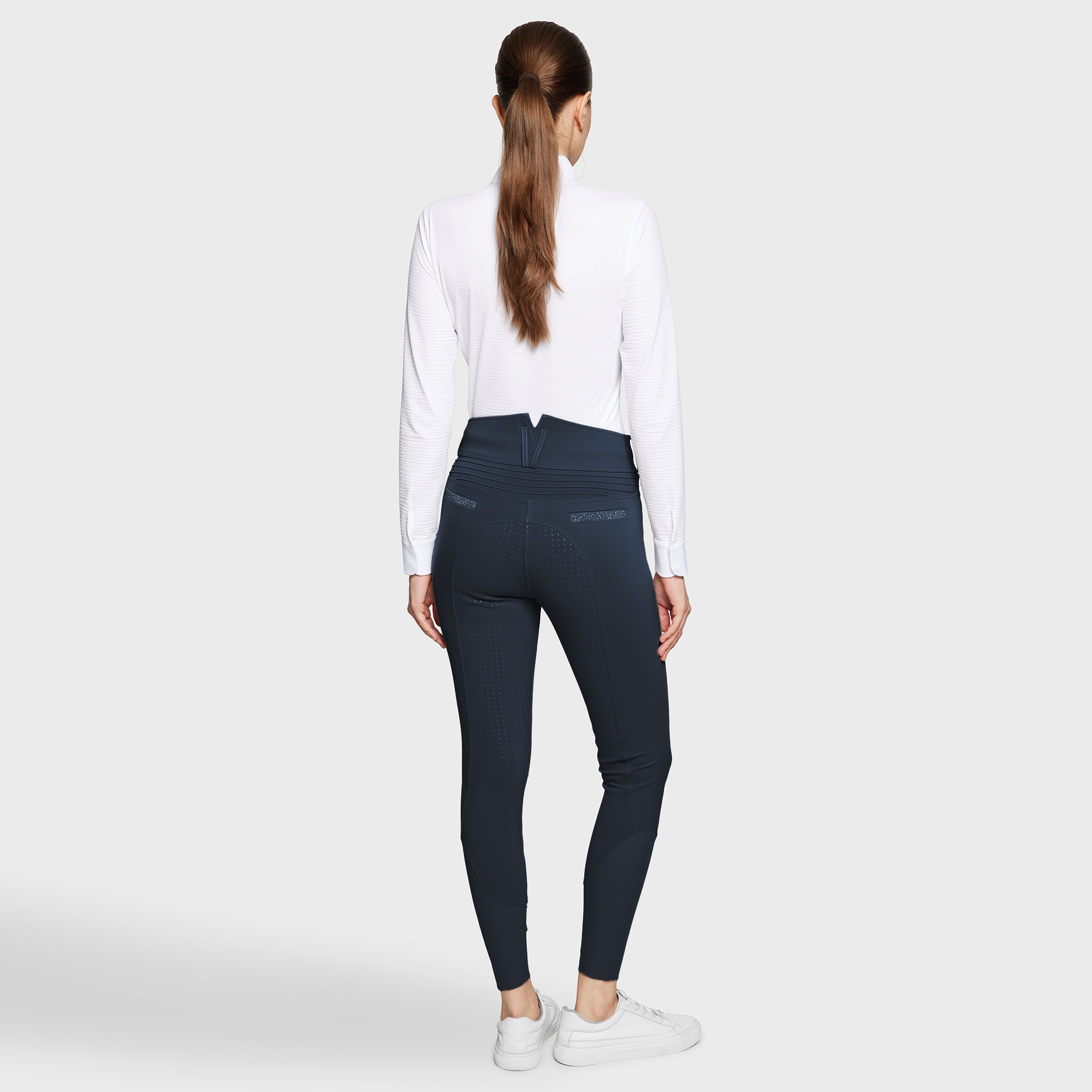 Samshield Rijbroek Full Grip Dames Claranova Extra Hoge Band Navy