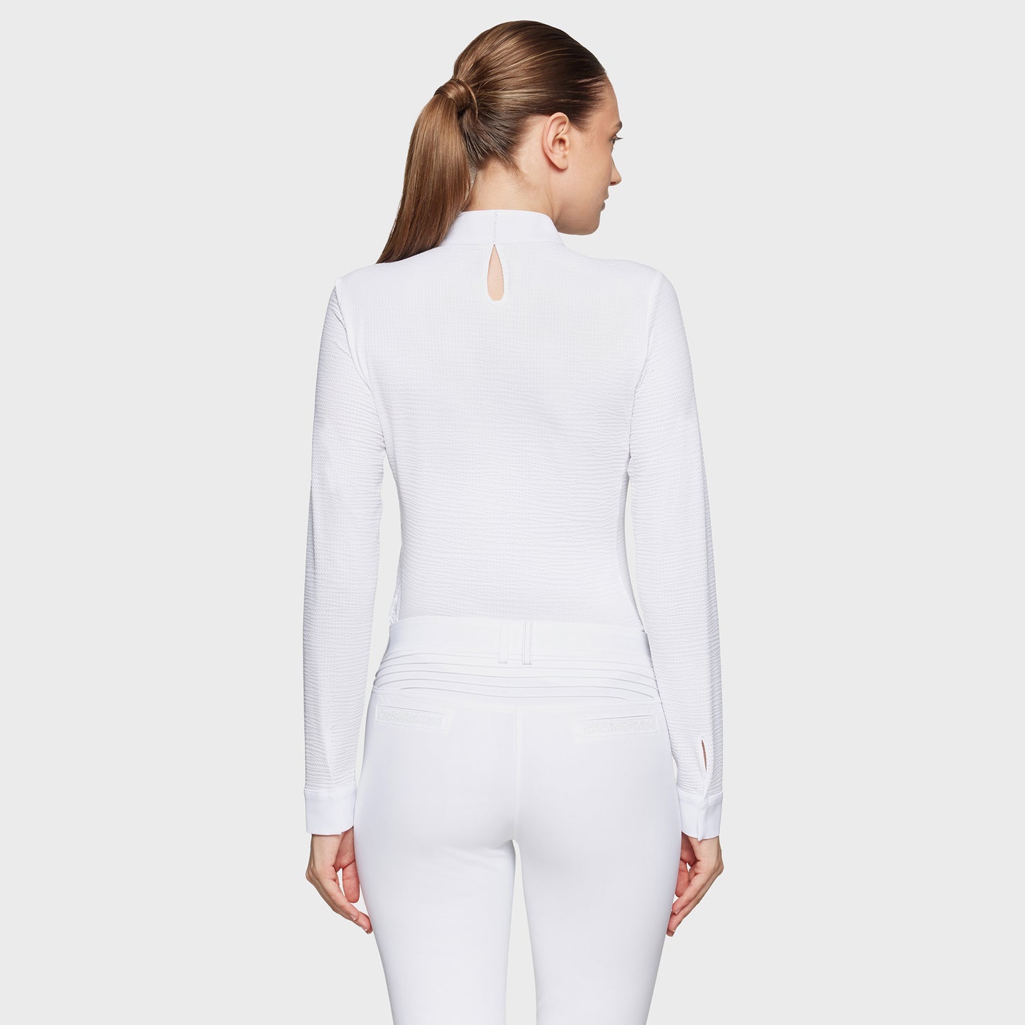 Samshield Wedstrijdshirt Lange Mouwen Dames Louisella Honeycomb Wit