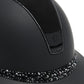 Samshield 2.0 Casque d'équitation Miss Shield Shadowmatt Black Matt 300 cristaux Glacier Noir