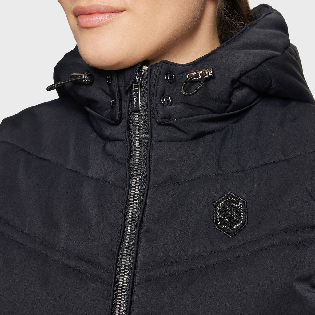 Samshield gewatteerde bodywarmer dames Val D' Isere Zwart