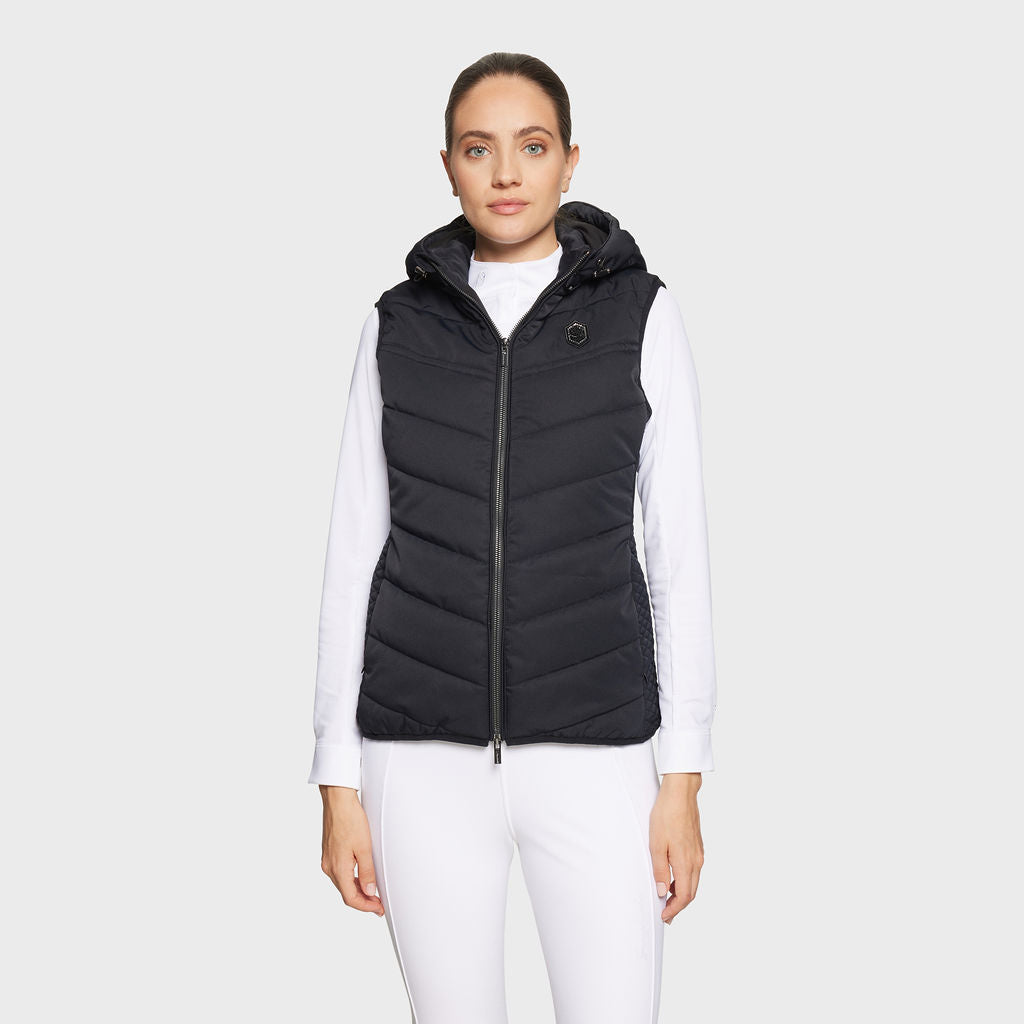 Samshield gewatteerde bodywarmer dames Val D' Isere Zwart