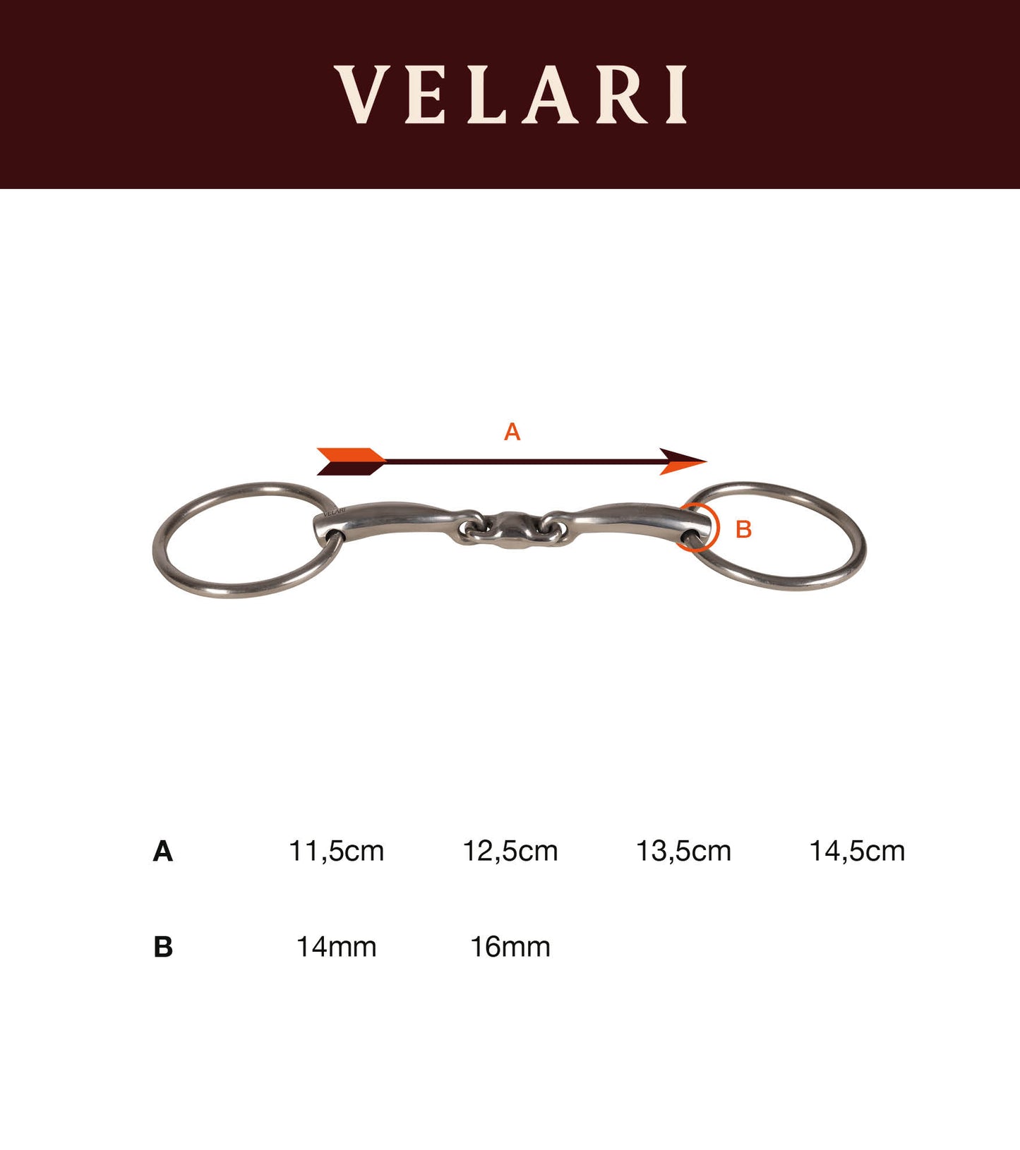 Velari Mors à Anneaux Libres Double Brisure Sweet Copper 16 mm