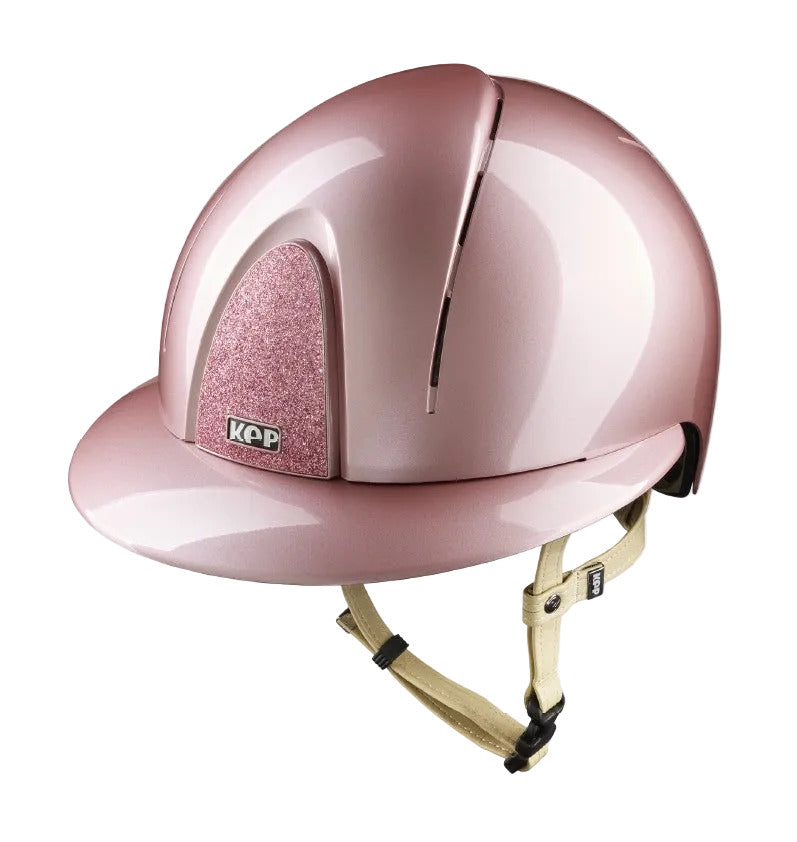 Kep Italia Paardrijhelm Smart Nova Polish Pink Polo Klep Star Insert Cream Kinband