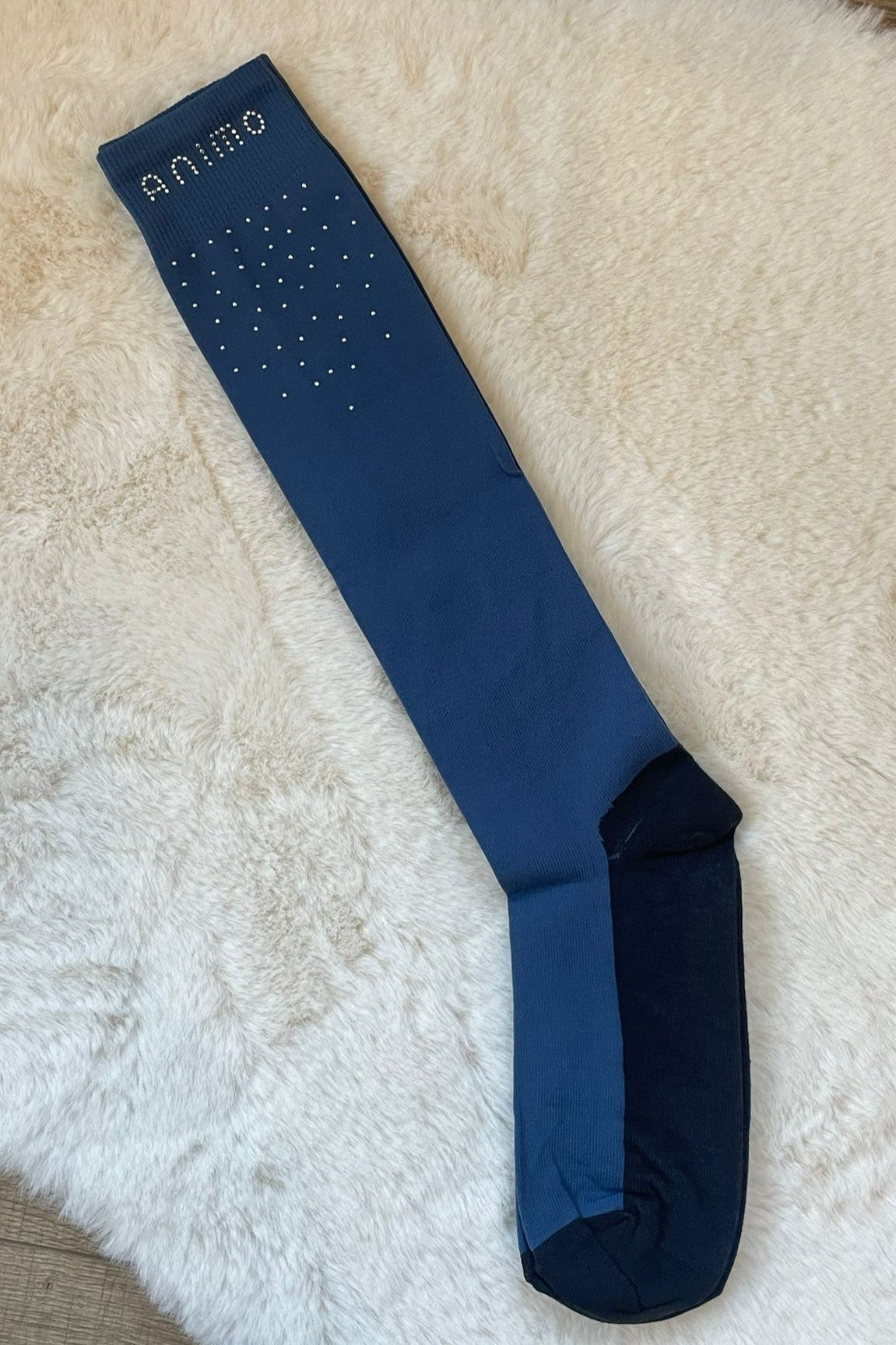 Animo hoge paardrijsokken Toy Blauw