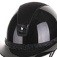 Samshield 2.0 Paardrijhelm Miss Shield Shadowglossy Ultra Fine Rock Blazon Frontal Band Zwart