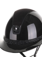Samshield 2.0 Paardrijhelm Miss Shield Shadowglossy Ultra Fine Rock Blazon Frontal Band Zwart