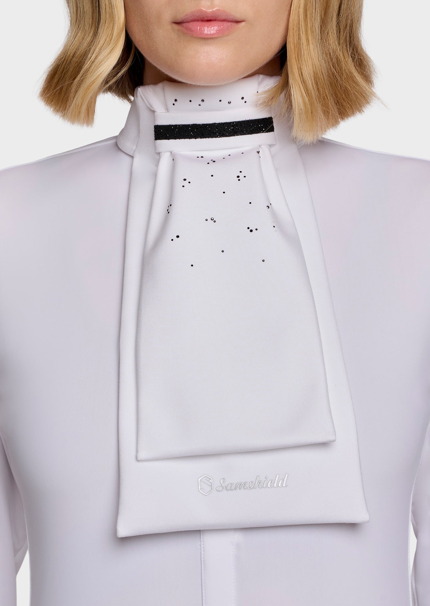 Samshield Plastron Dames Crystal Fabric Black Chrome