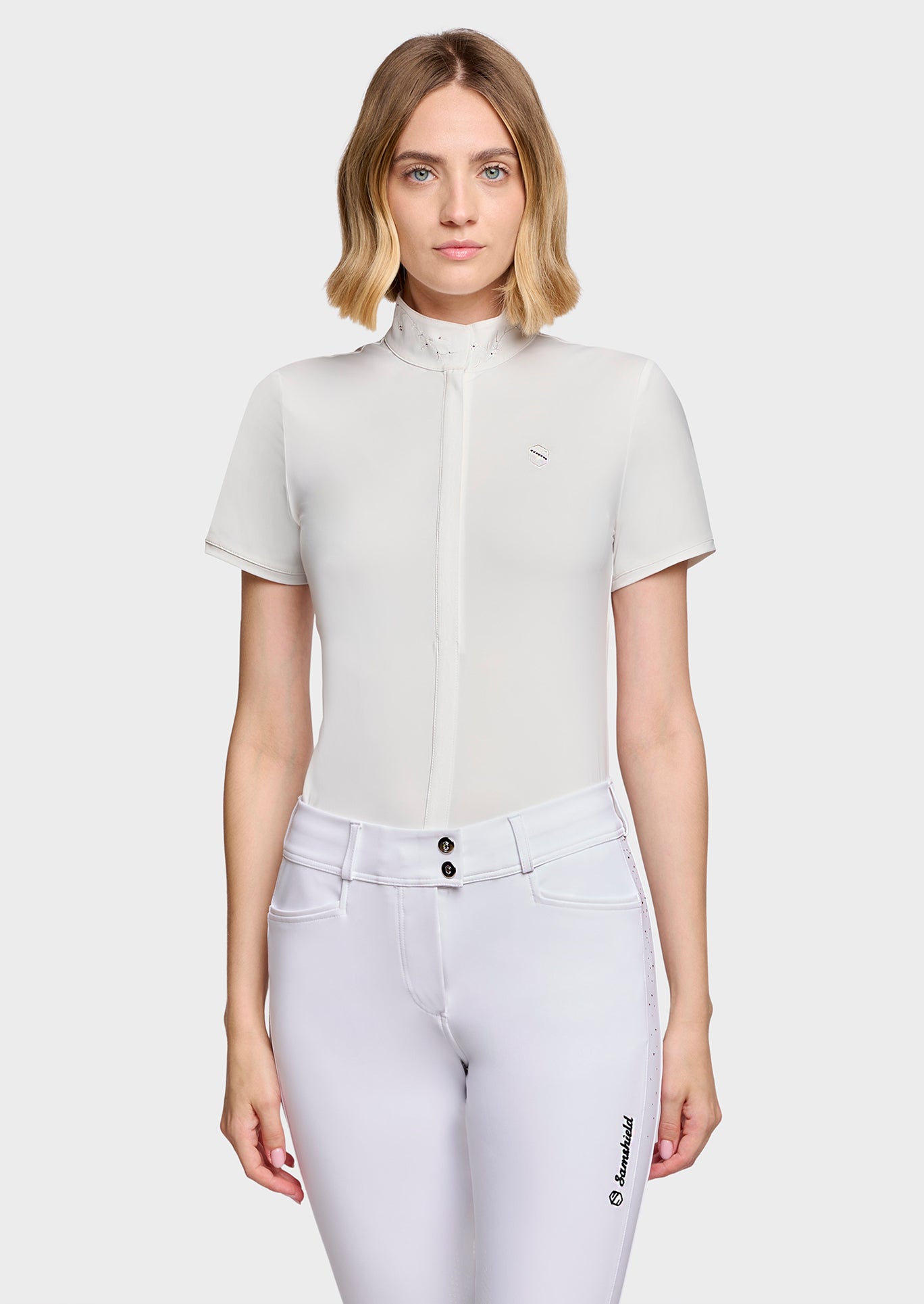 Samshield Wedstrijdshirt Korte Mouwen Dames Rosaline Wit