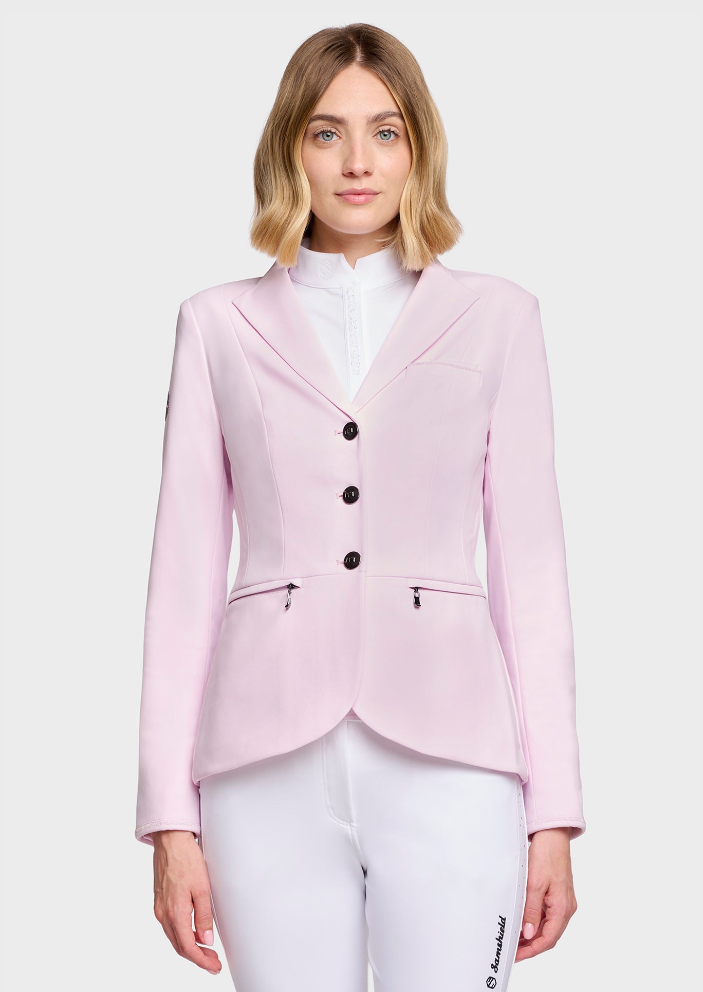 Samshield Paardrijjasje Dames Victorine Crystal Fabric Cosmic Pink