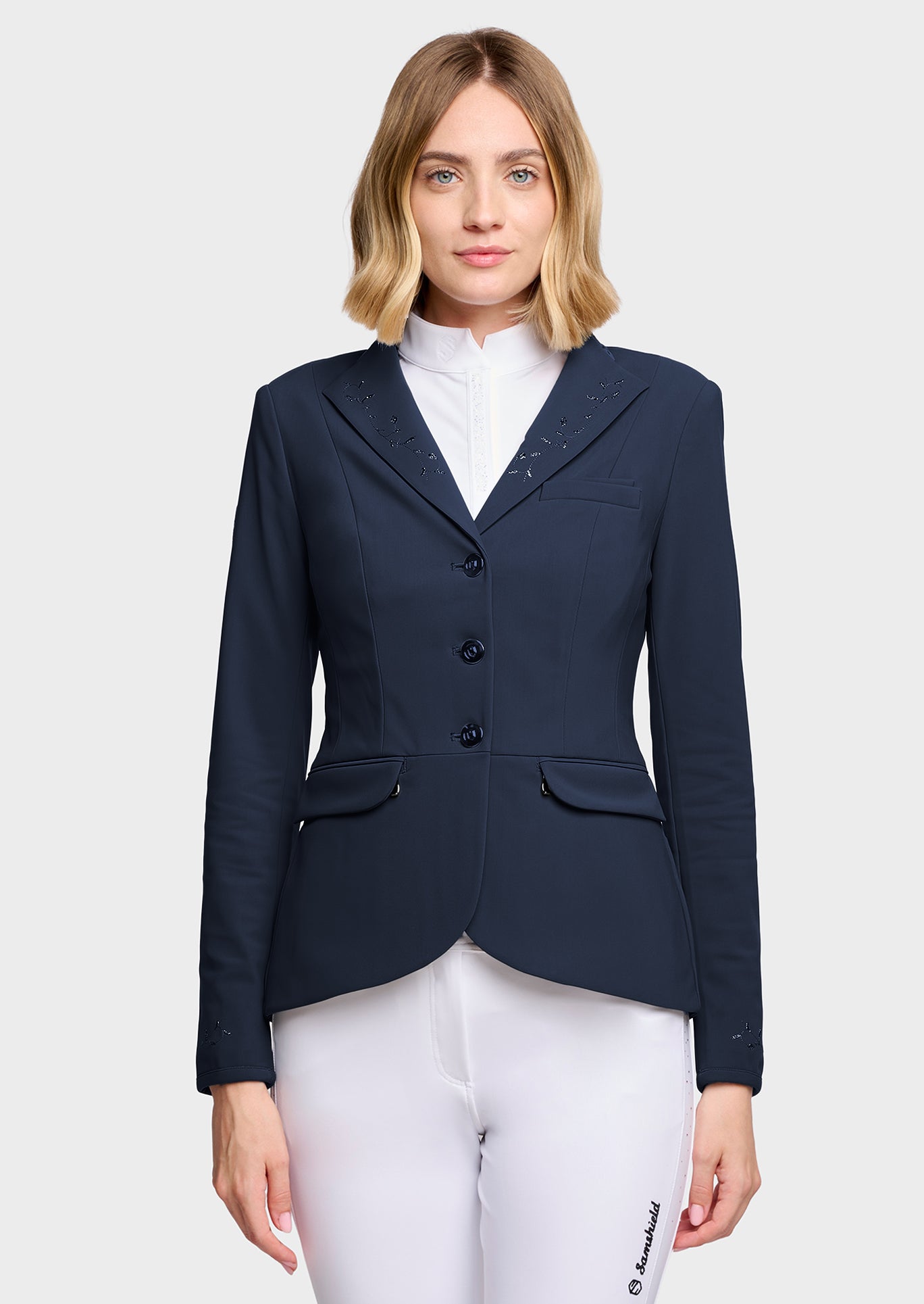 Samshield Paardrijjasje Dames Victory Floral Navy