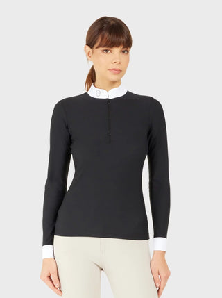 Chemise de compétition à manches longues pour femmes Samshield Aloise noire