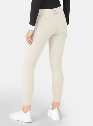 Samshield Pantalon d'équitation Femme Chloe Beige avec grip aux genoux