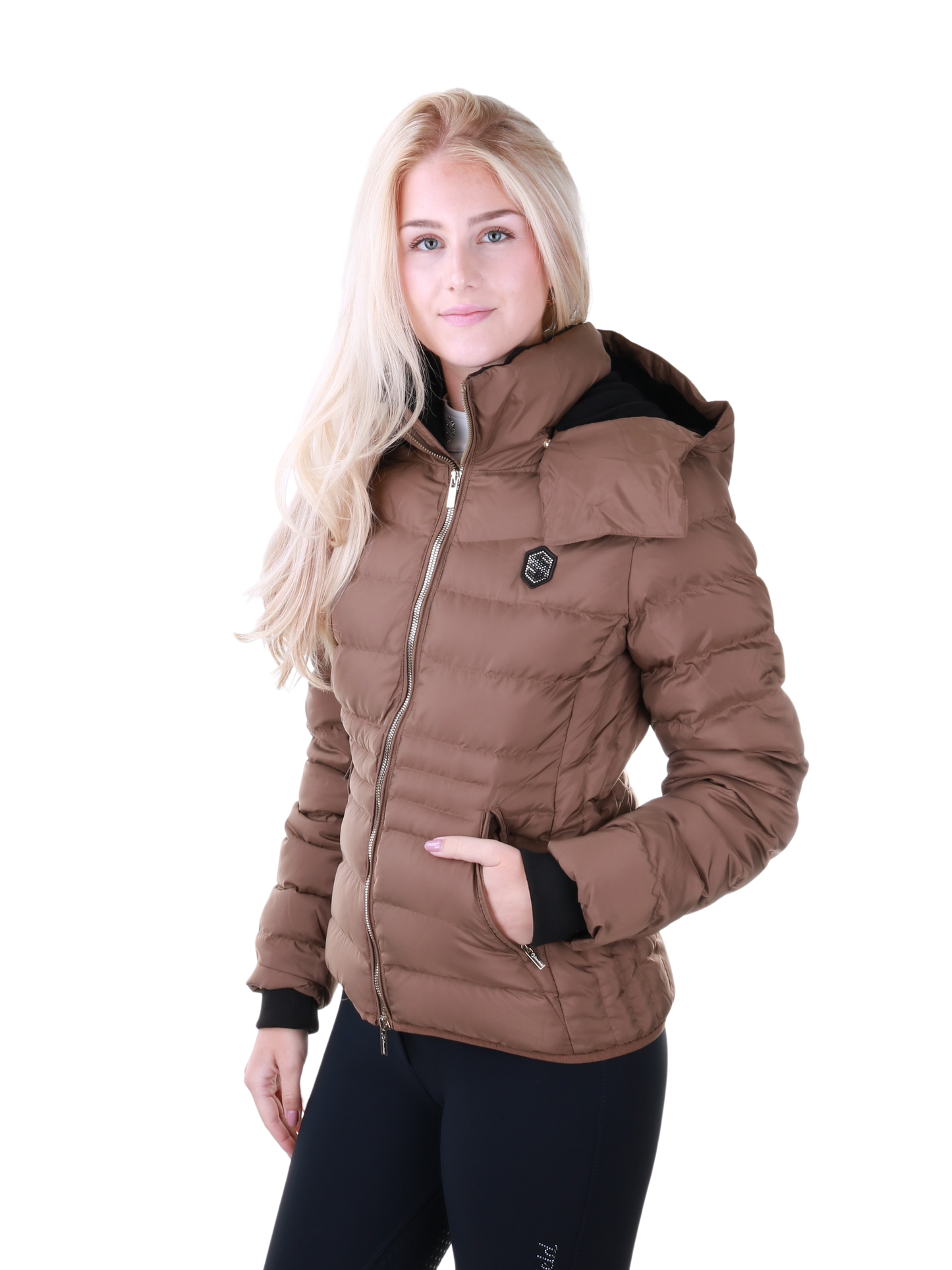 Samshield gewatteerde jas dames Courchevel Camel Metal Eclipse