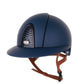 Casque Kep Italia Cromo 2.0  Matt Polo Bleu RAW Frame Beige Jugulaire