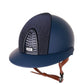 Kep Italia Paardrijhelm Cromo 2.0 Matt Polo Klep Blauw RAW Frame Galassia Dark Blue Insert Beige Kinband