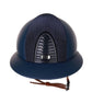 Kep Italia Paardrijhelm Cromo 2.0 Matt Polo Klep Blauw RAW Frame Galassia Dark Blue Insert Beige Kinband