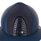 Kep Italia Paardrijhelm Cromo 2.0 Matt Polo Klep Blauw RAW Frame Galassia Dark Blue Insert Beige Kinband