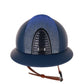 Kep Italia Paardrijhelm Cromo 2.0 Matt Polo Klep Blauw RAW Frame Galassia Light Blue Insert Beige Kinband