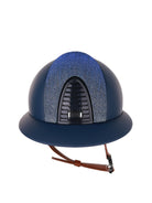 Kep Italia Paardrijhelm Cromo 2.0 Matt Polo Klep Blauw RAW Frame Galassia Light Blue Insert Beige Kinband