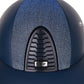 Kep Italia Paardrijhelm Cromo 2.0 Matt Polo Klep Blauw RAW Frame Galassia Light Blue Insert Beige Kinband