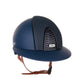 Kep Italia Paardrijhelm Cromo 2.0 Matt Polo Klep Blauw RAW Frame Luminor Blue Insert Beige Kinband