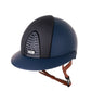 Kep Italia Paardrijhelm Cromo 2.0 Matt Polo Klep Blauw RAW Frame Star Blue Insert Beige Kinband