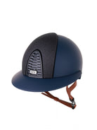 Kep Italia Paardrijhelm Cromo 2.0 Matt Polo Klep Blauw RAW Frame Star Blue Insert Beige Kinband