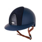 Casque Kep Italia Cromo 2.0  Matt Polo Bleu RAW Frame Suede Insert Beige Jugulaire