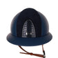 Casque Kep Italia Cromo 2.0  Matt Polo Bleu RAW Frame Suede Insert Beige Jugulaire