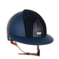 Casque Kep Italia Cromo 2.0  Matt Polo Bleu RAW Frame Suede Insert Beige Jugulaire