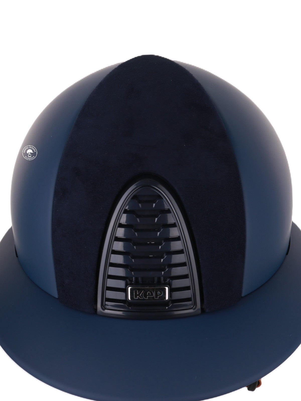 Casque Kep Italia Cromo 2.0  Matt Polo Bleu RAW Frame Suede Insert Beige Jugulaire
