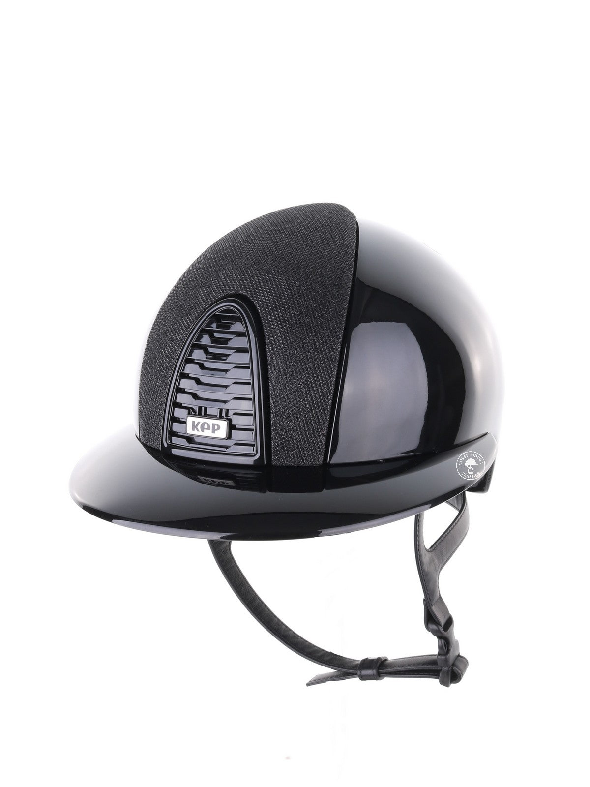 Kep Italia Paardrijhelm Cromo 2.0 Polish zwart Polo klep Luminor black insert