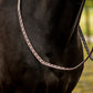 TRUST Hunter reins Braided zilveren gespen Bruin