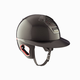 Freejump Helm Voronoï met Temple Protection Carbon Gloss Rosé Gold Zwart