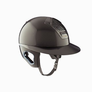 Freejump Helm Voronoï met Temple Protection Carbon Gloss Sky Zwart